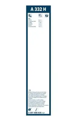 BOSCH 3397008635 Silecek Süpürgesi Arka - 5. Görsel