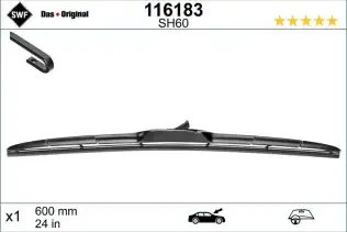 Silecek Süpürgesi Ön  600 mm - 24 inç SWF 116183