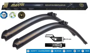 Silecek Süpürgesi Ön Muz Tip 600/430 mm - 24/17 inç MAXTEL 12105002