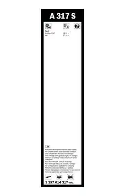 BOSCH 3397014317 Silecek Süpürgesi Ön Takım - 5. Görsel
