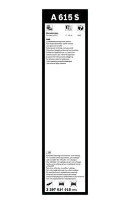 BOSCH 3397014615 Silecek Süpürgesi Ön Takım