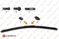 Silecek Süpürgesi Ön Muz Tip 750/700 mm - 30/28 inç MARTIGUES S3028B21