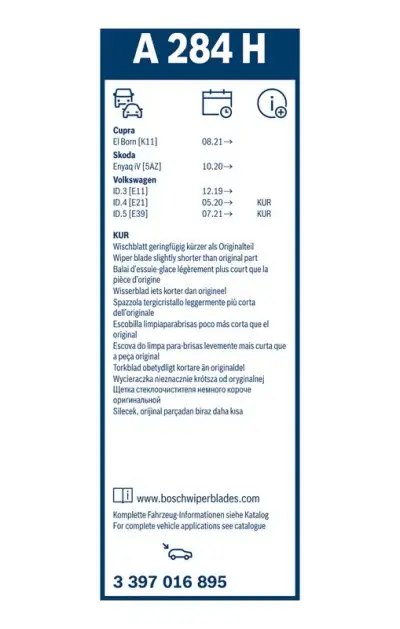 Silecek Süpürgesi Rear Aerotwin BOSCH 3 397 016 895 - 7. Görsel