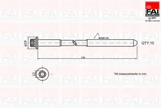 Silindir Kapağı Cıvata Seti FAI AutoParts B1321