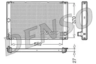 Su Radyatörü  DENSO DRM50023
