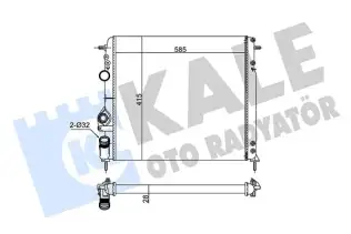 Su Radyatörü  FORD ORJINAL DG938005CD