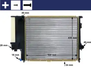 Su Radyatörü  MAHLE CR 243 000S