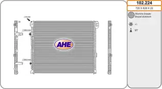 Su Radyatörü  MAHLE CR 672 000P