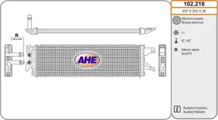 Alçak Isı Soğutucusu, Turboşarj Soğutucusu Behr *** Premium Line *** MAHLE CIR 9 000P