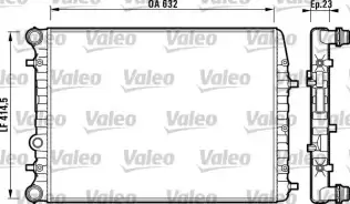 Su Radyatörü  VALEO 732862