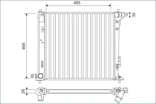 Su Radyatörü  VALEO 701140