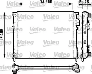 Su Radyatörü  VALEO 732846