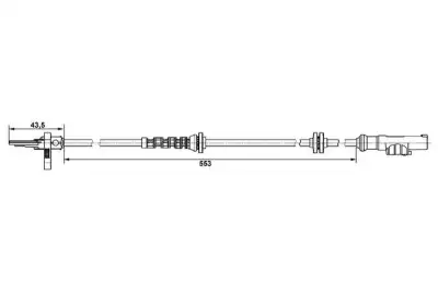 BOSCH 0265007896 Abs Kablosu Arka - 5. Görsel