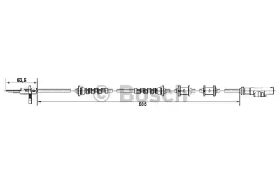 BOSCH 0265004602 Abs Kablosu Arka - 5. Görsel