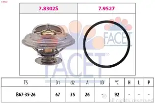 Termostat 92 °C  LASO 10201501