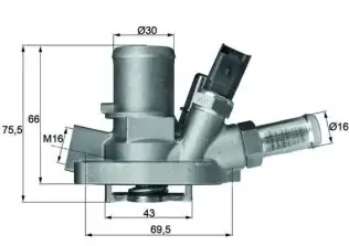 Termostat Gövdesi  MAHLE TI 147 80