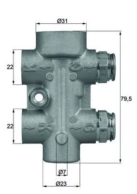 Termostat  MAHLE TO 8 80
