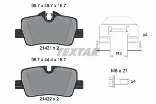 TEXTAR 2142101 Fren Balatası Arka
