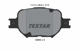 TEXTAR 2386401 Fren Balatası Ön