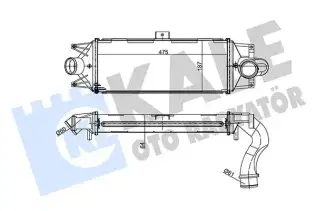Turbo Radyatörü  IVECO ORJINAL 5801349168