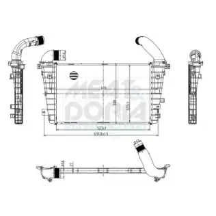 Turbo Radyatörü  OPEL ORJINAL 93186252