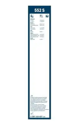 BOSCH 3397118427 Silecek Süpürgesi Ön Takım - 3. Görsel