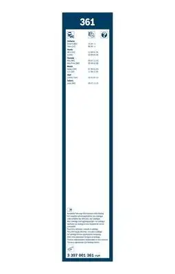 BOSCH 3397001361 Silecek Süpürgesi Ön Takım - 3. Görsel