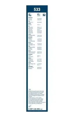 BOSCH 3397118405 Silecek Süpürgesi Ön Takım - 3. Görsel