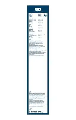 BOSCH 3397010274 Silecek Süpürgesi Ön Takım - 3. Görsel