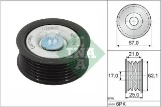 INA 532062910 V Kayış Gergi Rulmanı