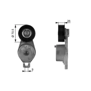 Vantilatör Kayış Gergi Rulmanı  GATES T38185