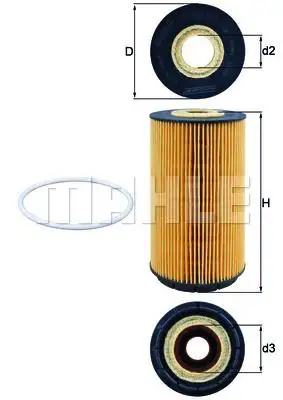 MAHLE OX557D Yağ Filtresi - 8. Görsel