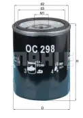 MAHLE OC298 Yağ Filtresi