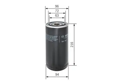 BOSCH F026407110 Yağ Filtresi - 5. Görsel