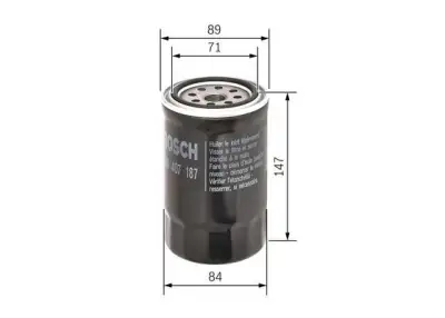 BOSCH F026407187 Yağ Filtresi - 5. Görsel