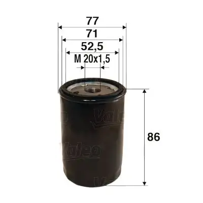 VALEO 586002 Yağ Filtresi - 1. Görsel
