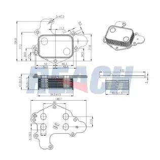 Motor Yağ Soğutucu  FITPART FIT04010050O