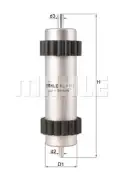 MAHLE KL915 Yakıt Filtresi