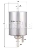 MAHLE KL570 Yakıt Filtresi