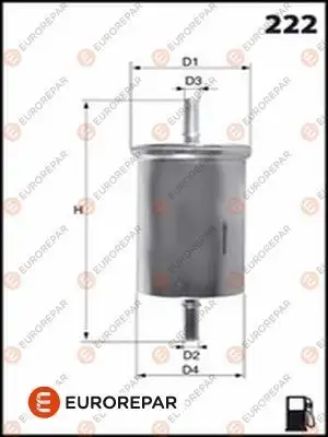 Yakıt Filtresi EUROREPAR 1643631580