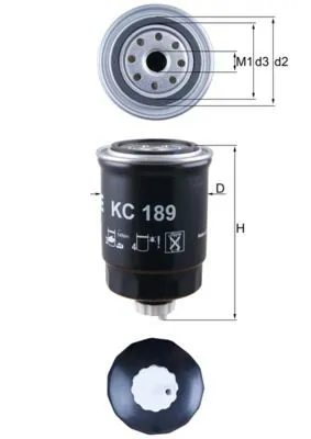 Yakıt Filtresi  MAHLE KC 189