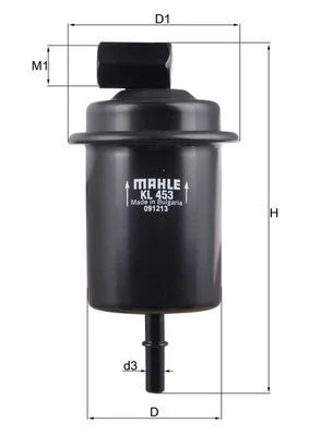 Yakıt Filtresi  MAHLE KL 453
