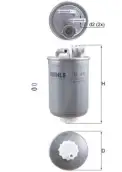Yakıt Filtresi  MAHLE KL 476