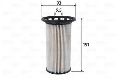 VALEO 587095 Yakıt Filtresi - 1. Görsel