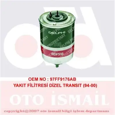 DELPHI HDF518 Yakıt Filtresi - 2. Görsel