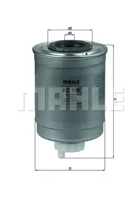 MAHLE KC109 Yakıt Filtresi - 2. Görsel