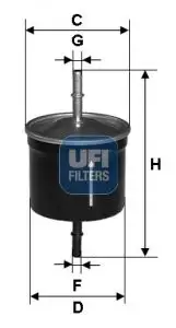 Yakıt Filtresi UFI 31.627.00
