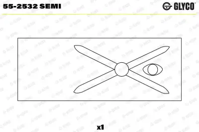 Yatak Burcu, Biyel GLYCO 55-2532 SEMI - 1. Görsel
