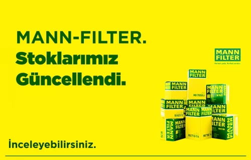 MANN-FILTER Stoklarımız Güncellendi.
