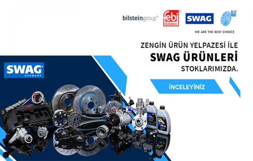 SWAG ürünleri stoklarımızda.